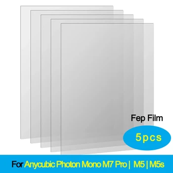 10.1 inç 2/5/10 adet FEP filmi 280*200*0.15mm anyphoton foton Mono M7 Pro M5 UV UV reçine 3D yazıcı için yayın filmi LCD SLA