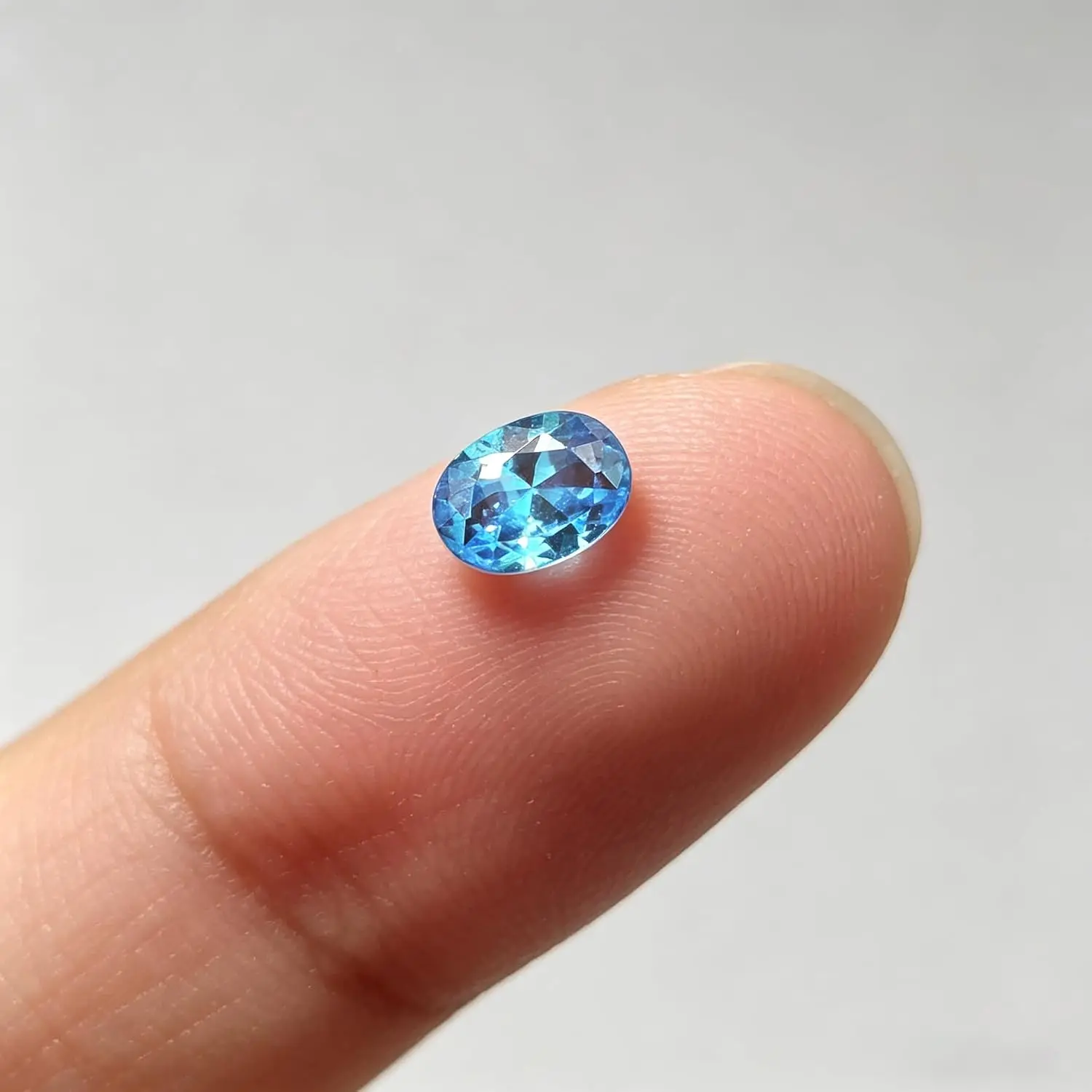 7mm Natural Sapphire Loose Gemstone Oval Faceted Cut Bright Blue Gem Stone For DIY Jewelry Making Ring Pendant Setting Handcraft Accessories