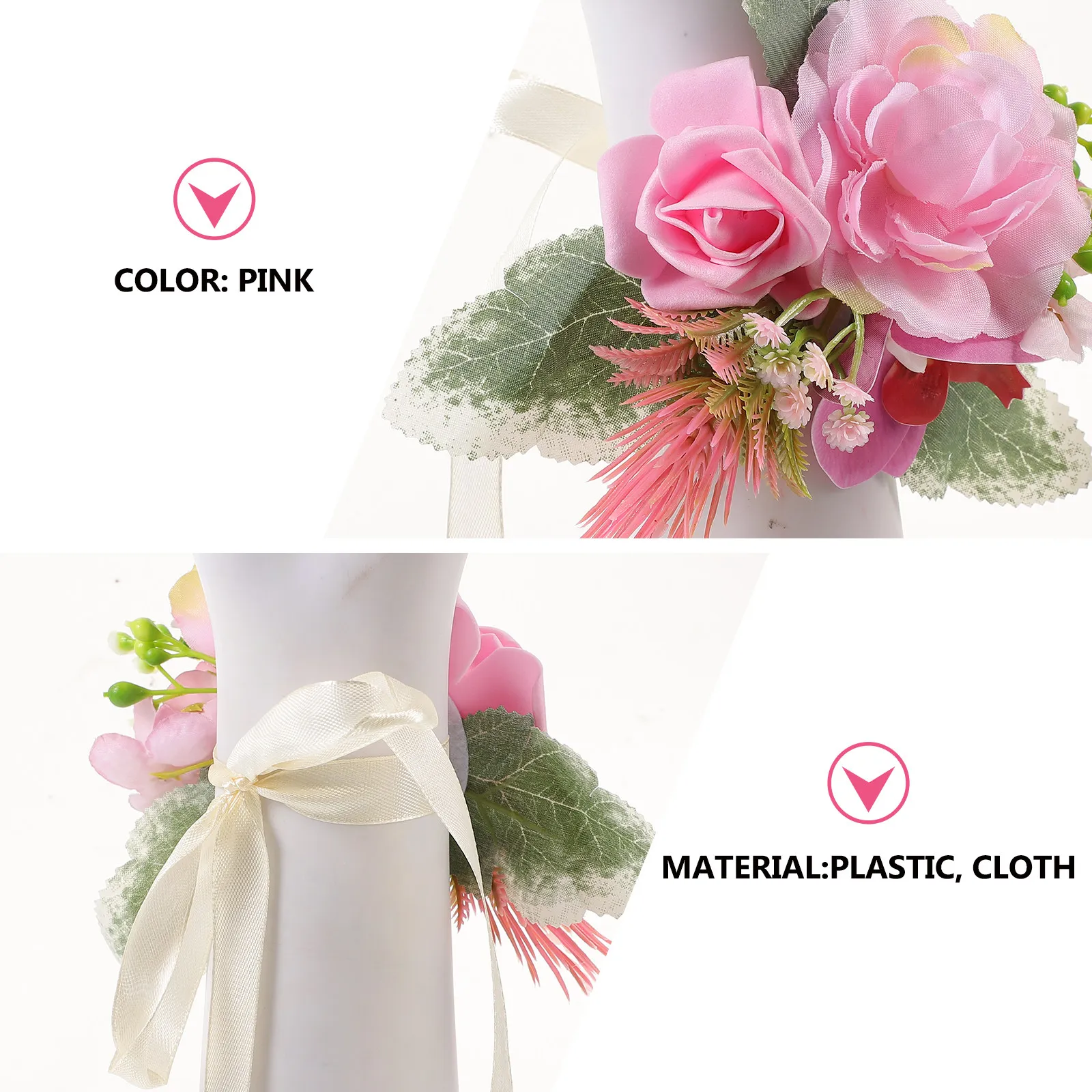 

Свадебный браслет-корсаж на запястье для невесты и подружек невесты, в деревенском и современном китайском стиле, с декором из искусственного жемчуга