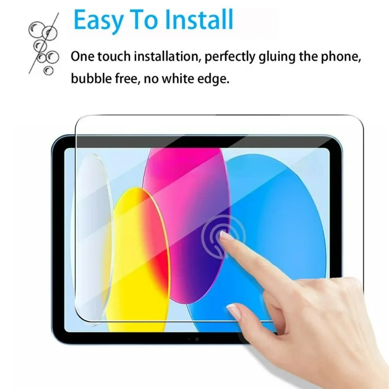واقي شاشة من الزجاج المقسى 9H لجهاز Ipad 11th من الجيل على ipad 11 الجيل A16 2025 طبقة حماية عالية الدقة مضادة لبصمات الأصابع