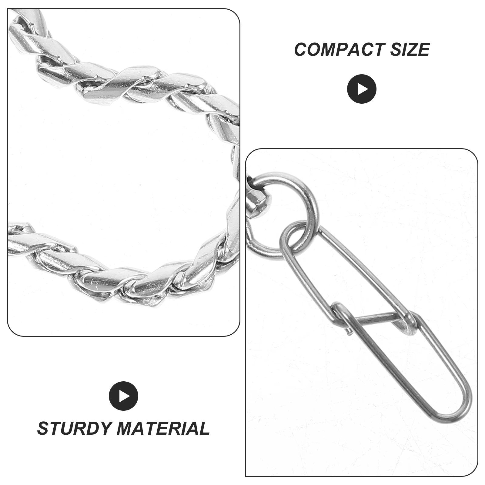 

Stainless Steel Parrot Anklet Durable Bird Foot Chain Safe Pet Accessories for Cockatiels Peony Lovebird Pets Supplies