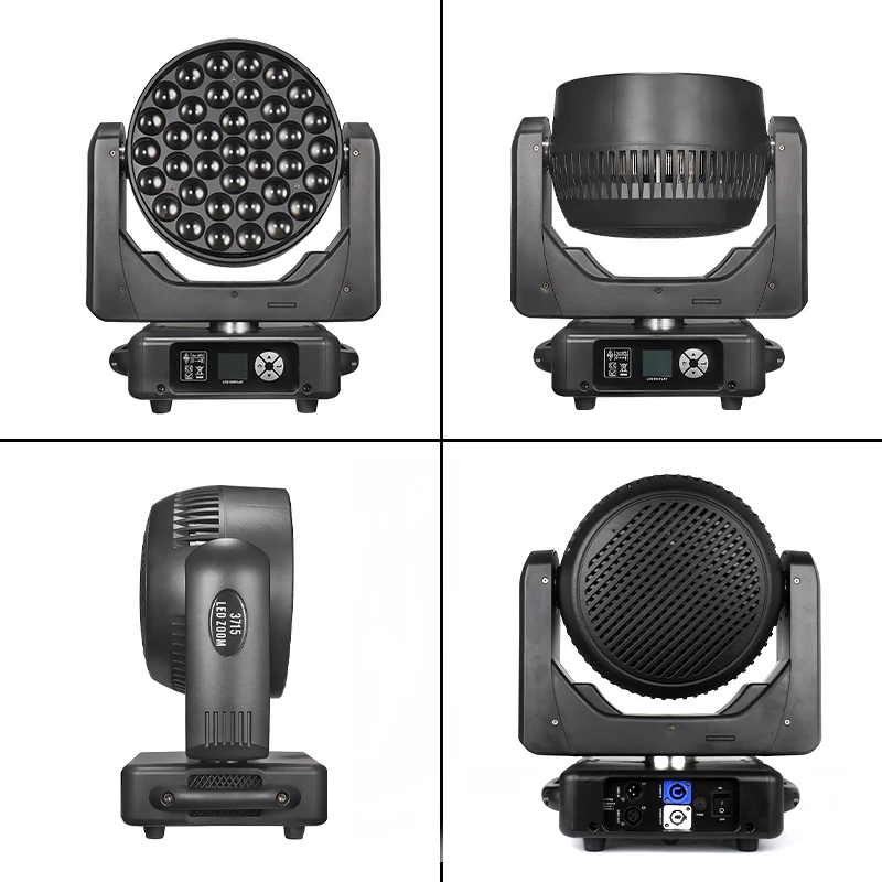 

Stage Wash Zoom RGBW 4in1 Beam Light LED Moving Head Lighting DMX512 DJ Bar Stage Lights Effect for Party Wedding