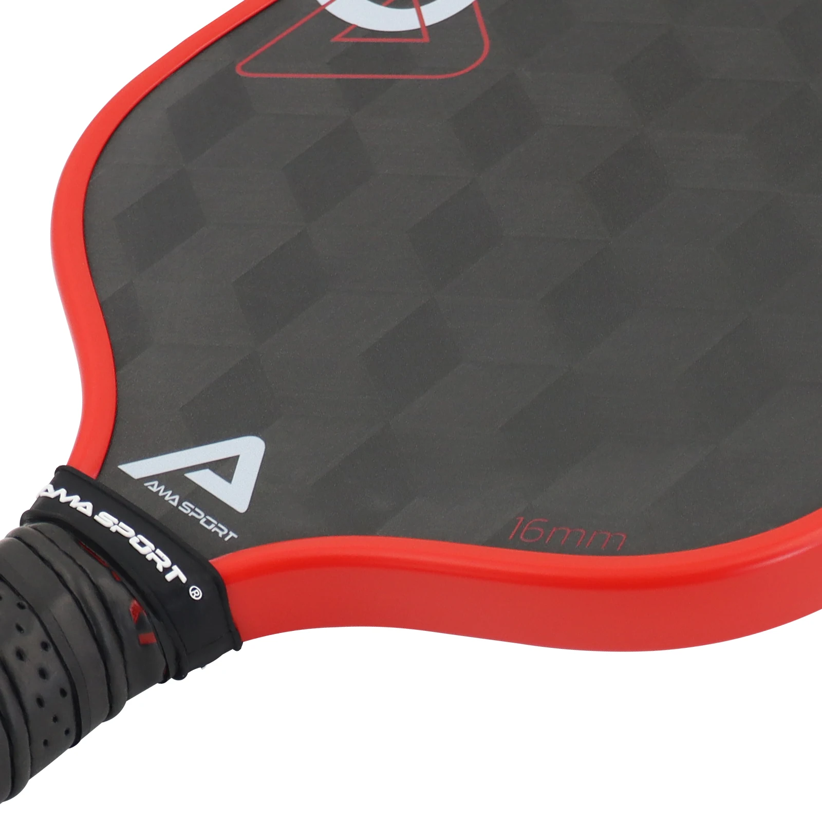 AMASPORT Pickleball Paddle Professional 18K Raw Carbon Fiber Thermoformed Friction with Edge Pickle Ball Racket for Training