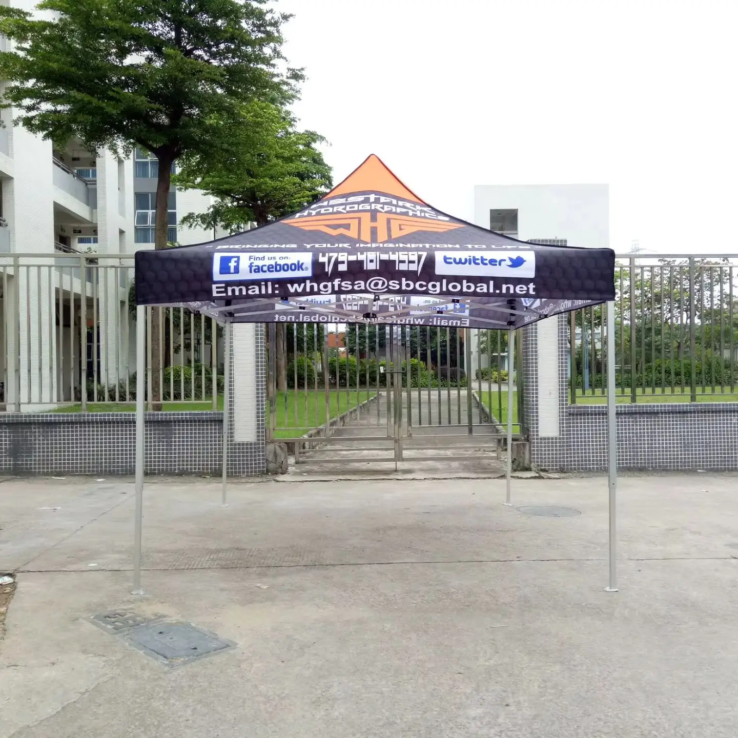Exhibition Event Marquee Gazebos Custom Printed Business Advertising Canopy Pop Up Foldable Tent