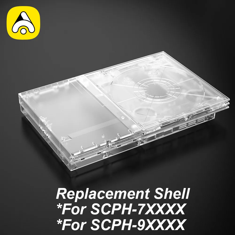 

Прозрачный сменный корпус для консоли PS2 Slim, прозрачный чехол, защитная коробка, современный вид