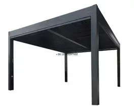 Garden Building Outdoor Gazebo Gardening Tent Waterproof Sun Shade Pergola Canopies Model Pavilion Roof AluminiumPatio