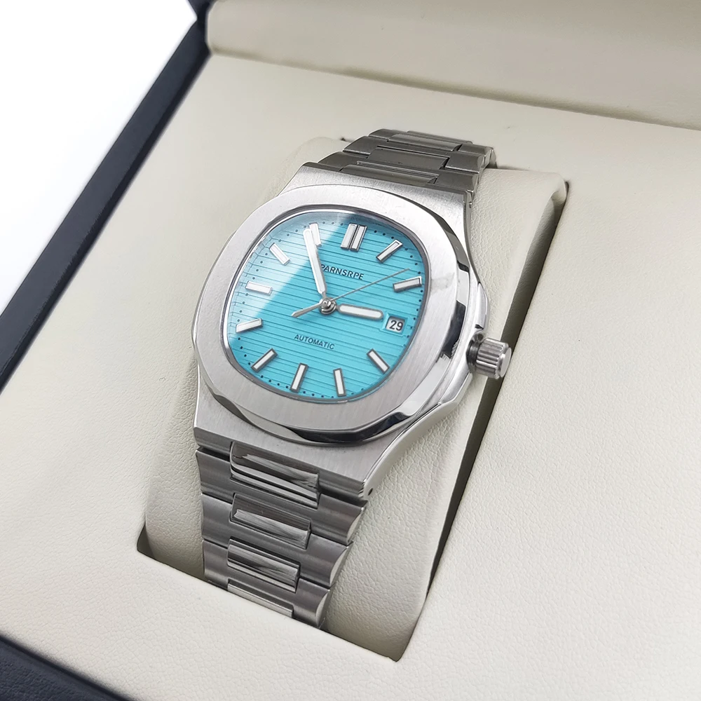 39 مللي متر جودة عالية الياقوت الزجاج تاريخ أربعة ألوان صالح 8215 حركة الحالة ل 29.8 مللي متر الطلب 5ATM مقاوم للماء