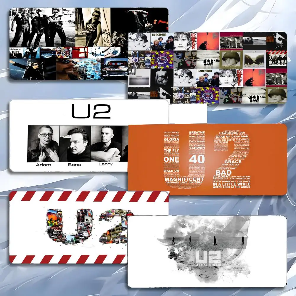 

Классический коврик для мыши Cool Classic Rock Band U-U2, большой игровой коврик для мыши с защитой от скольжения, утолщенный коврик для ПК, настольный коврик