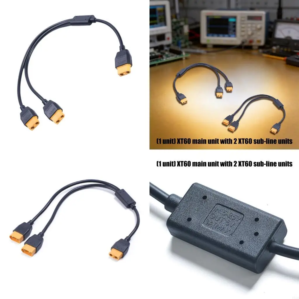 193A 60 Splitter Wire 30Cm 20AWG Two Branch Power Cable for Remote Hobby Battery Routing and Compactes Benches Wiring Layouts