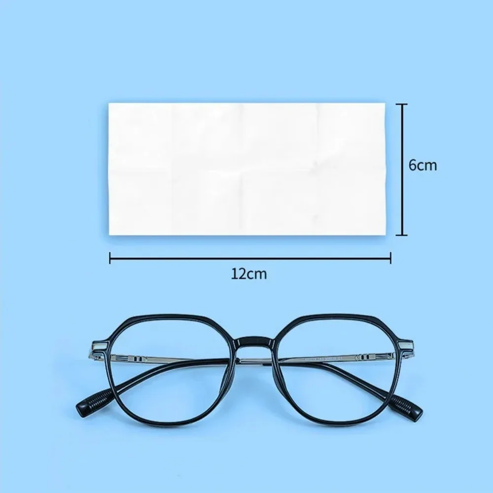 100pcs Glasses Cleaning Lens Wipes Sunglasses Mobile Phone Screen Wipes Pre-Moistened Individually Wrapped No Scratches Stripes image 4