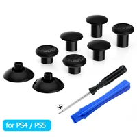 EXtremeRate-Thumbstick intercambiable negro con Joystick ajustable de 3 agarres para mando de PS5, para mando de todos los modelos de PS4