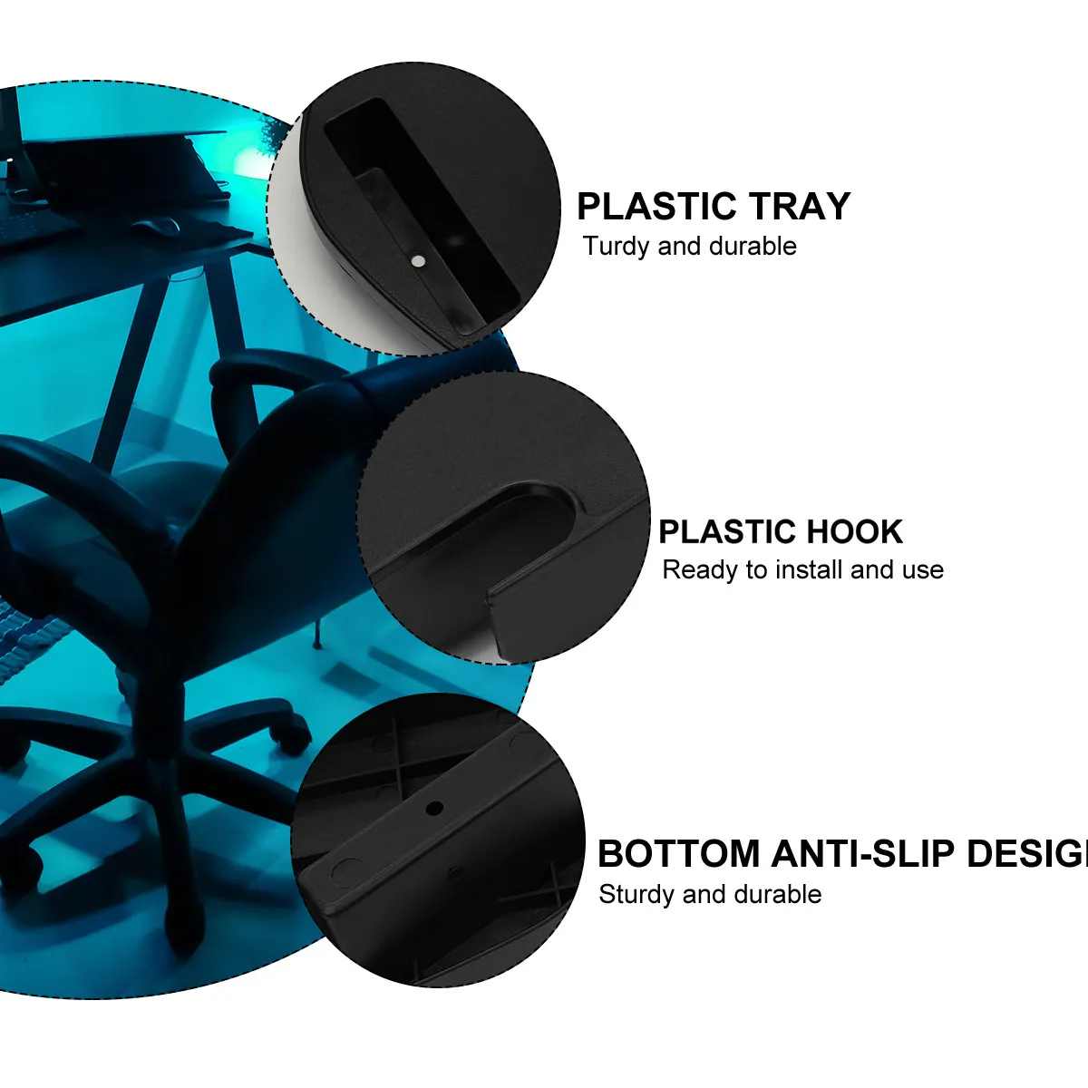 Portable Chair Beverage Tray Holder Organizer Cup Holders For Drinks For Outdoor Travel Easy Install Lounge