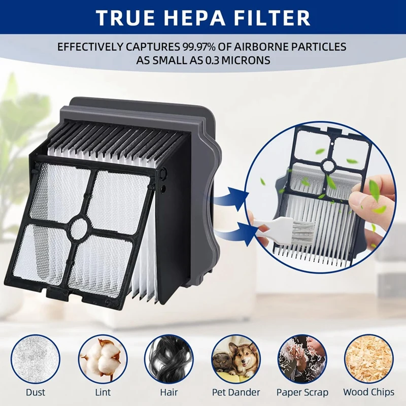 Замена щеточного валика и HEPA-фильтра для Tineco S5/S5 Pro/S5 Pro 2/S5 Blue Cordless Wet Dry Vacuum Cleaner Part