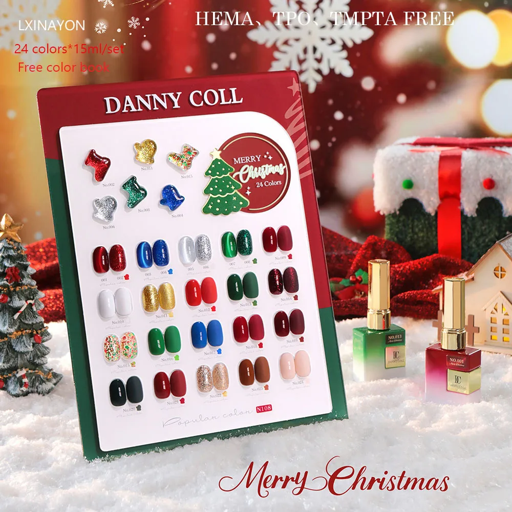 High End Gel Nail Polish Set With Display Red Cat's Eye Gel Polish Collection Soak Off UV LED Nail Varnish UV Gel Christmas Gift