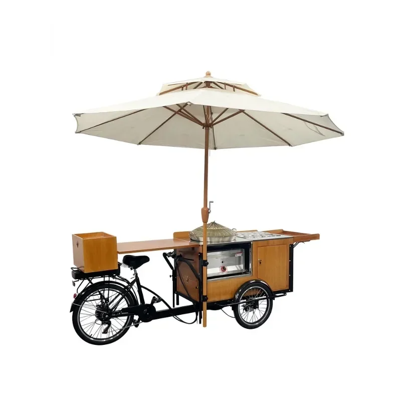 The fourth generation sticky rice selling car commercial Internet celebrity stall snack car reverse donkey tricycle electric