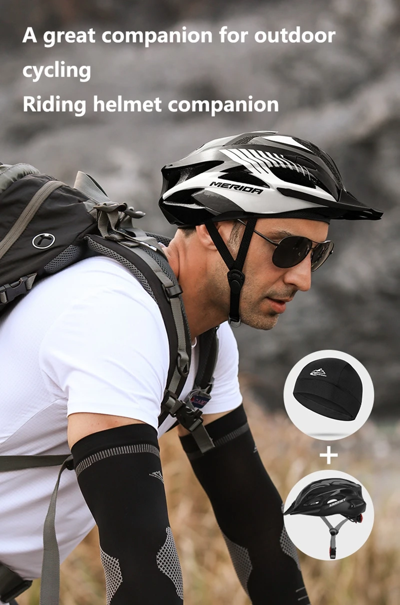 Kühlende Schädelkappe Helmfutter Atmungsaktive Schweißableitende Radfahrer-Mütze Schnelltrocknende Kappe Komfortable Outdoor-Sport-Wandermütze – Detail 2