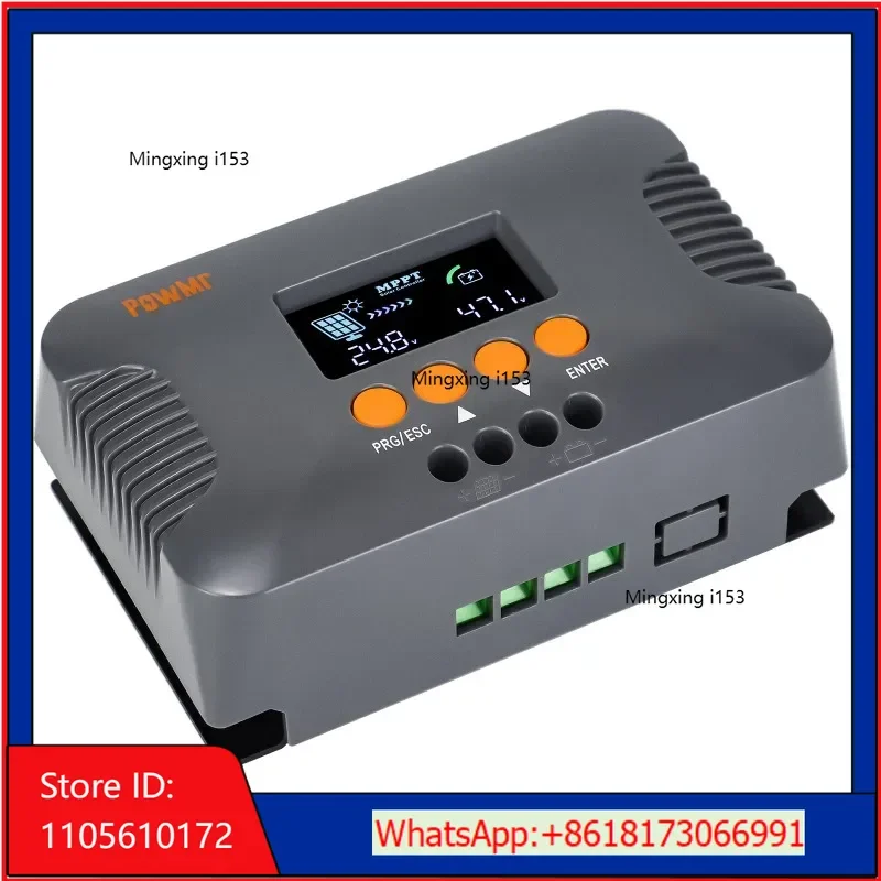 PowMr 24/36/48/60/72V Boost MPPT10A Solar Cell Charging Controller