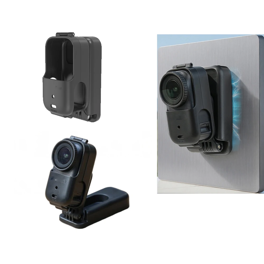 

Magnetic Mount Stand for DJI Osmo Nano, Magnetic Quick Release Mount Bracket 360-Degree Rotating Folding Desktop Storage Base