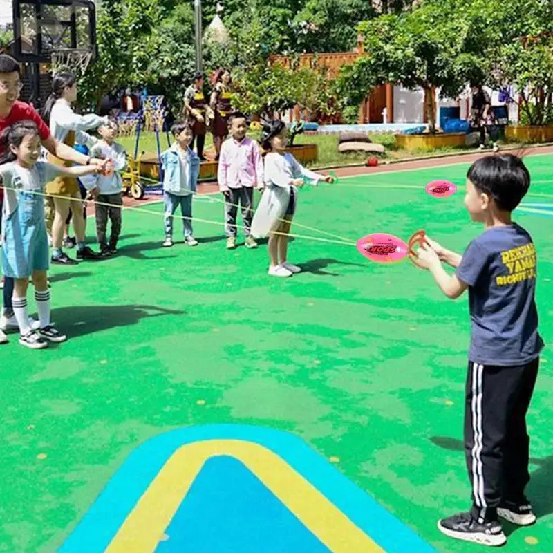 Kinder im Freien interaktive ziehen elastische Geschwindigkeit Bälle Spielzeug Spaß Kollision sensorische Training Sportspiele Spielzeug für Kinder