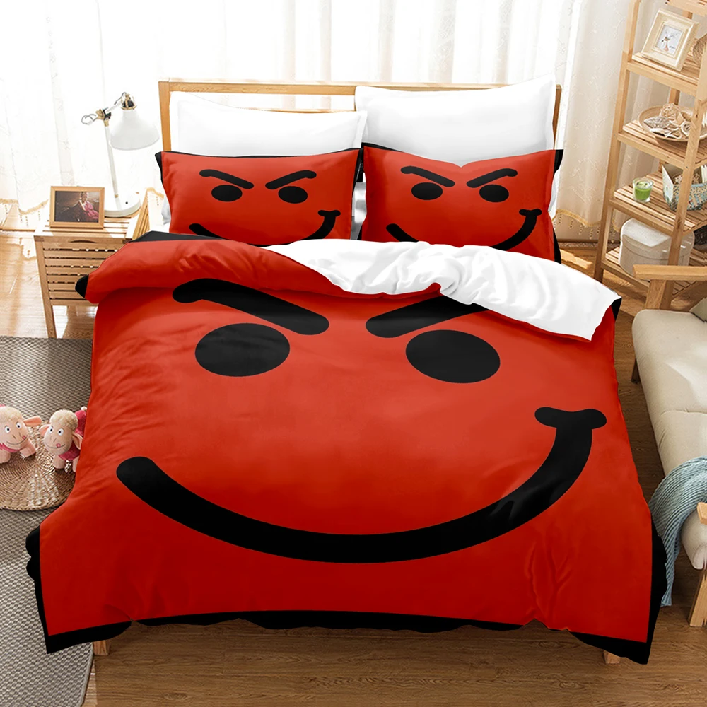Trendy Slogan Have A Nice Day Bed Linen Set Duvet Cover + 2 Pillowcases Positive Text Print Bedding For Teens Adult Bedroom Dorm