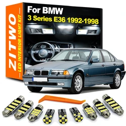 ZITWO 17Pcs Canbus LED Interior Light License Plate Bulb Kit For BMW 3 Series E36 Sedan Touring Coupe 1992-1998 Car Accessories