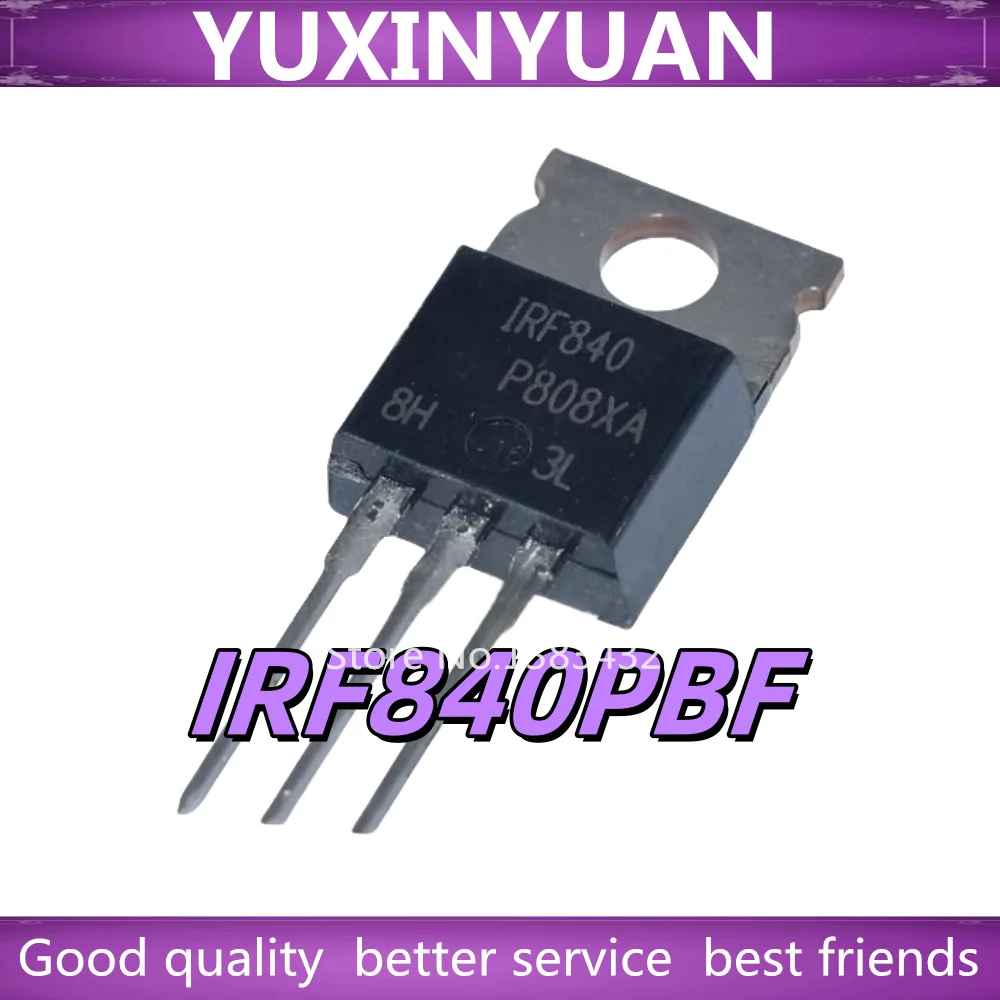 10/PCS New Original IRF840PBF IRF840 (500V 8A) TO-220 field effect tubes In Stock