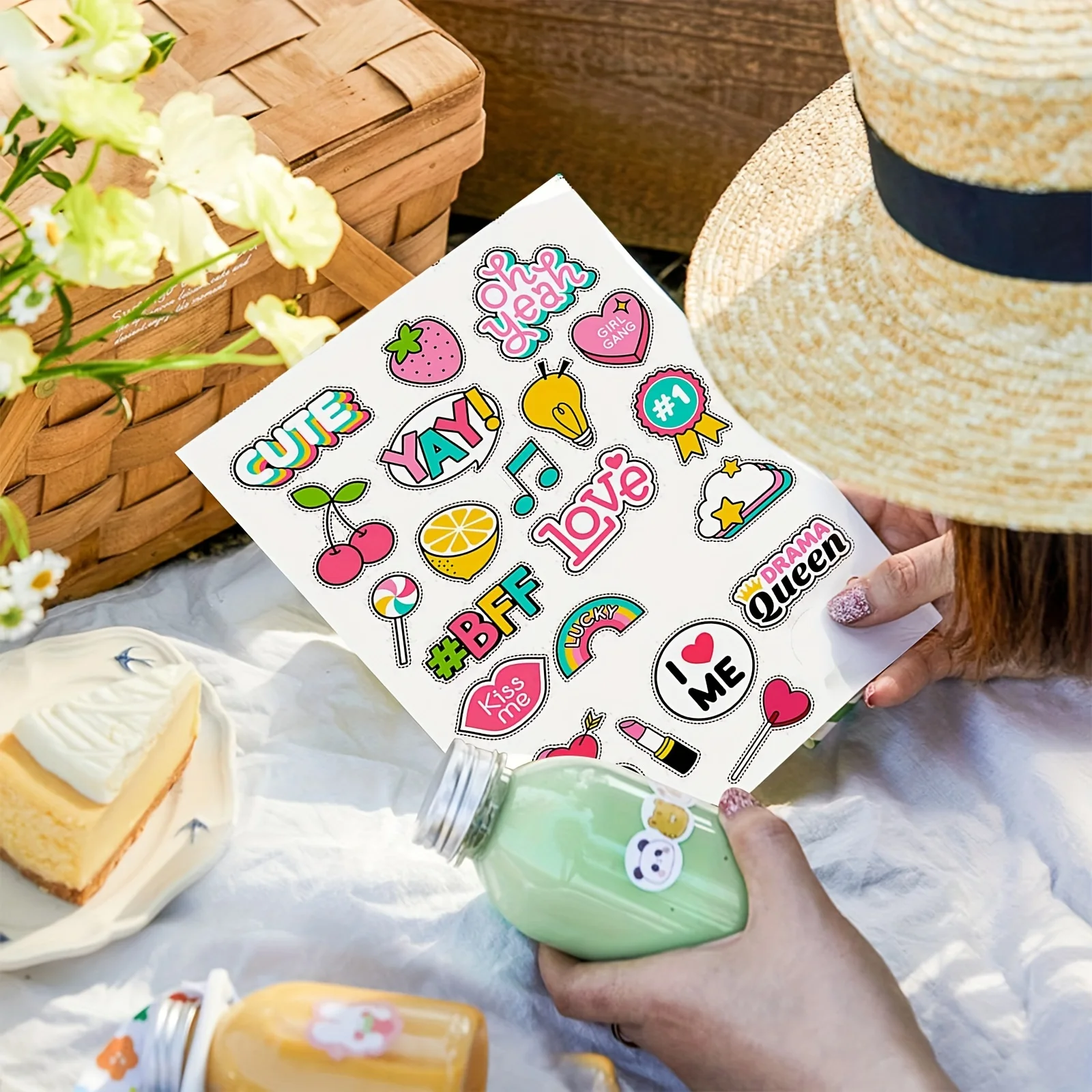 20 Sheets 8.5x11 Inch Printable Vinyl Paper Glossy White Sticker Sheets For Inkjet Printer - Letter Size Waterproof Sticker Pape