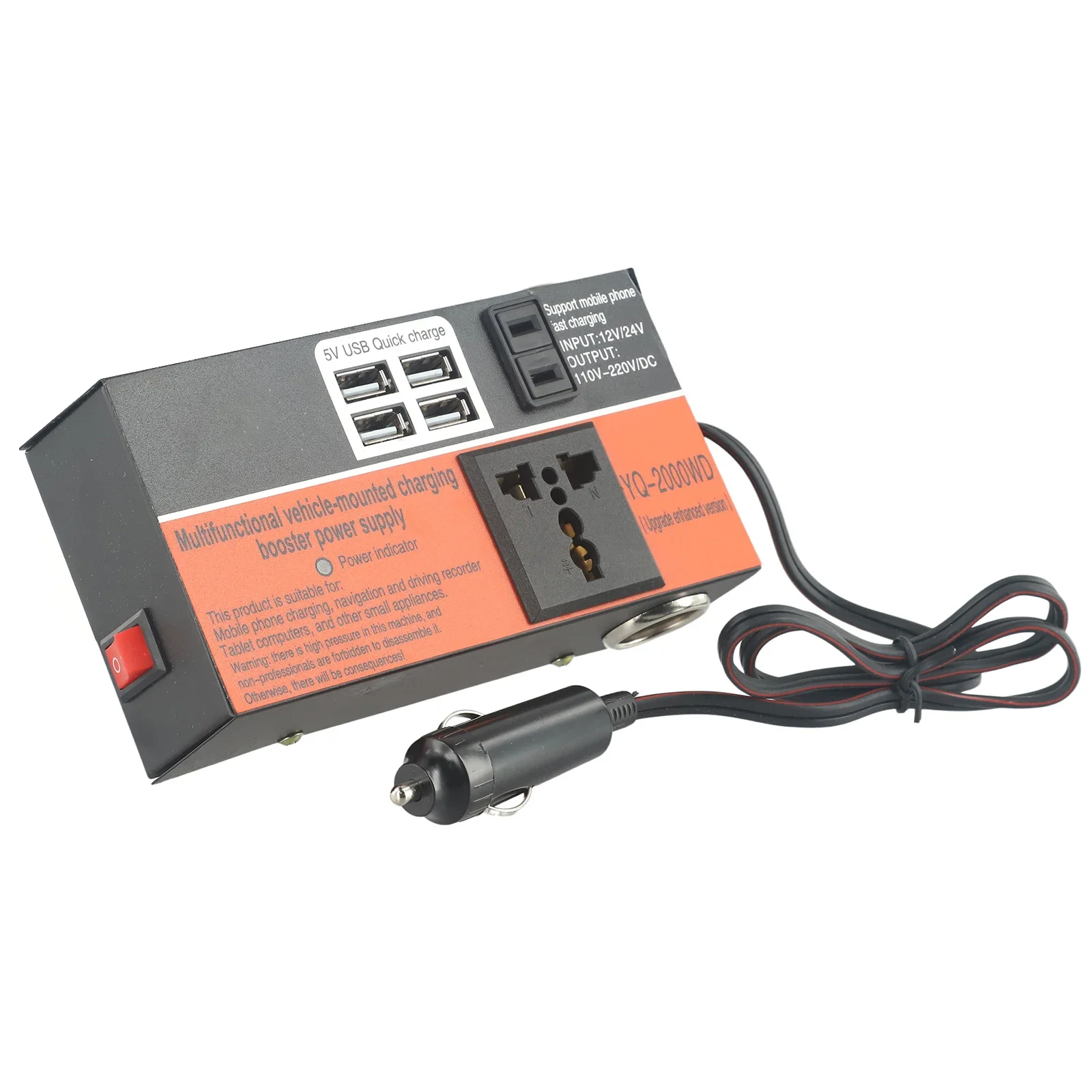 

Portable Car Converter Power Inverter 1500W DC12V24V to DC110V220V with LED Display and Reverse Polarity Protection