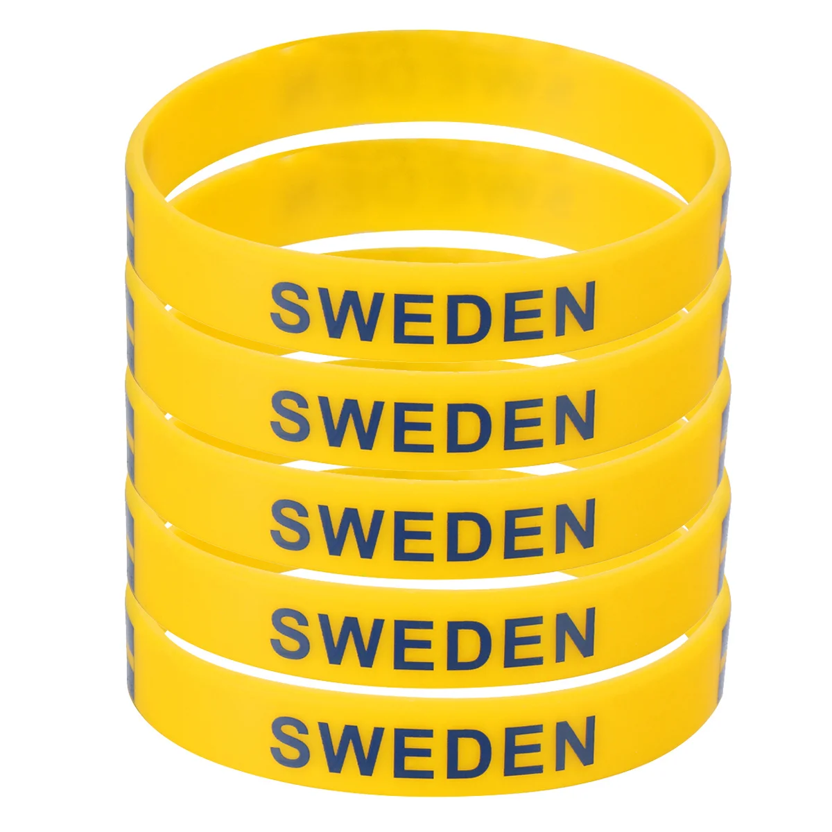 

5Pcs Eco-Friendly Silicone Country Flag Wristband Durable Soft Comfortable for Sports Game Football Match National Flag Printed