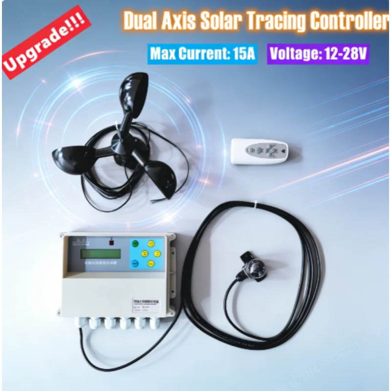 UPGRADED Solar Tracker Dual Axis Controller Automatic Two-Degree-of-Freedom Platform Sun Tracking System for Solar Panels