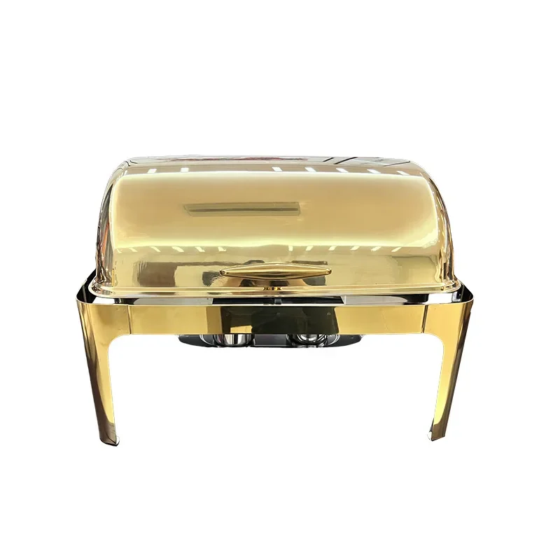 -For Gold-plated stainless steel hydraulic self-service insulation dining stove commercial buffet stove hotel restaurant breakfa