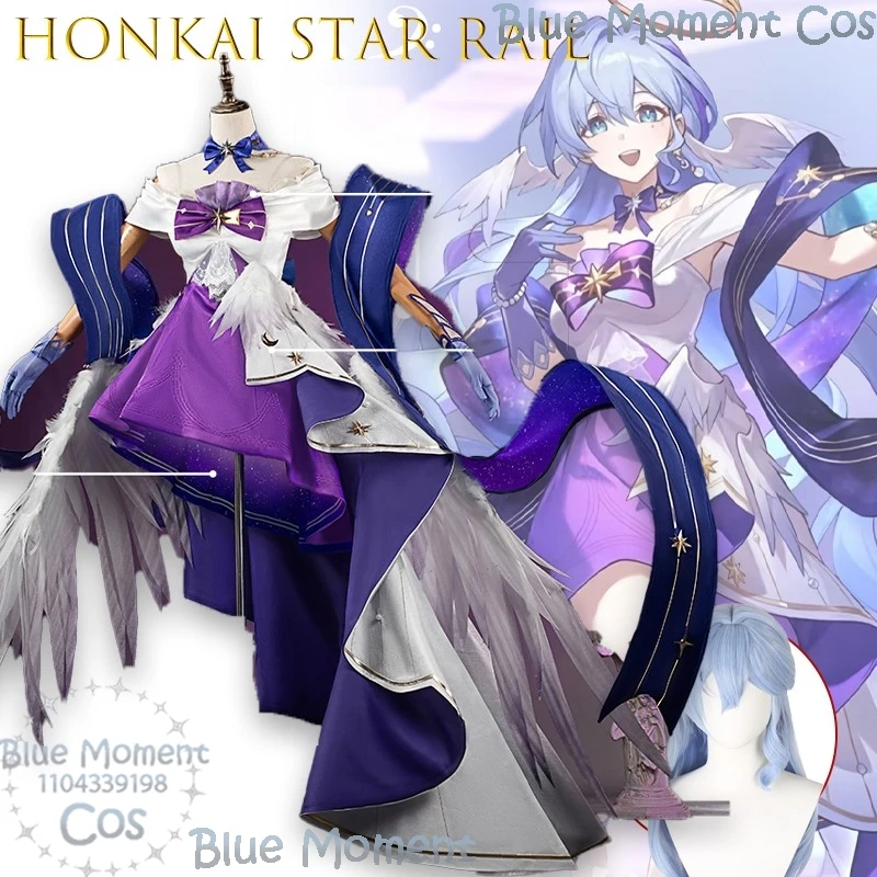 

Костюм для косплея Star Rail Robins, концертное платье, аниме, игровой персонаж, наряд для ролевых игр для женщин, платье Comic Con на Хэллоуин, металл