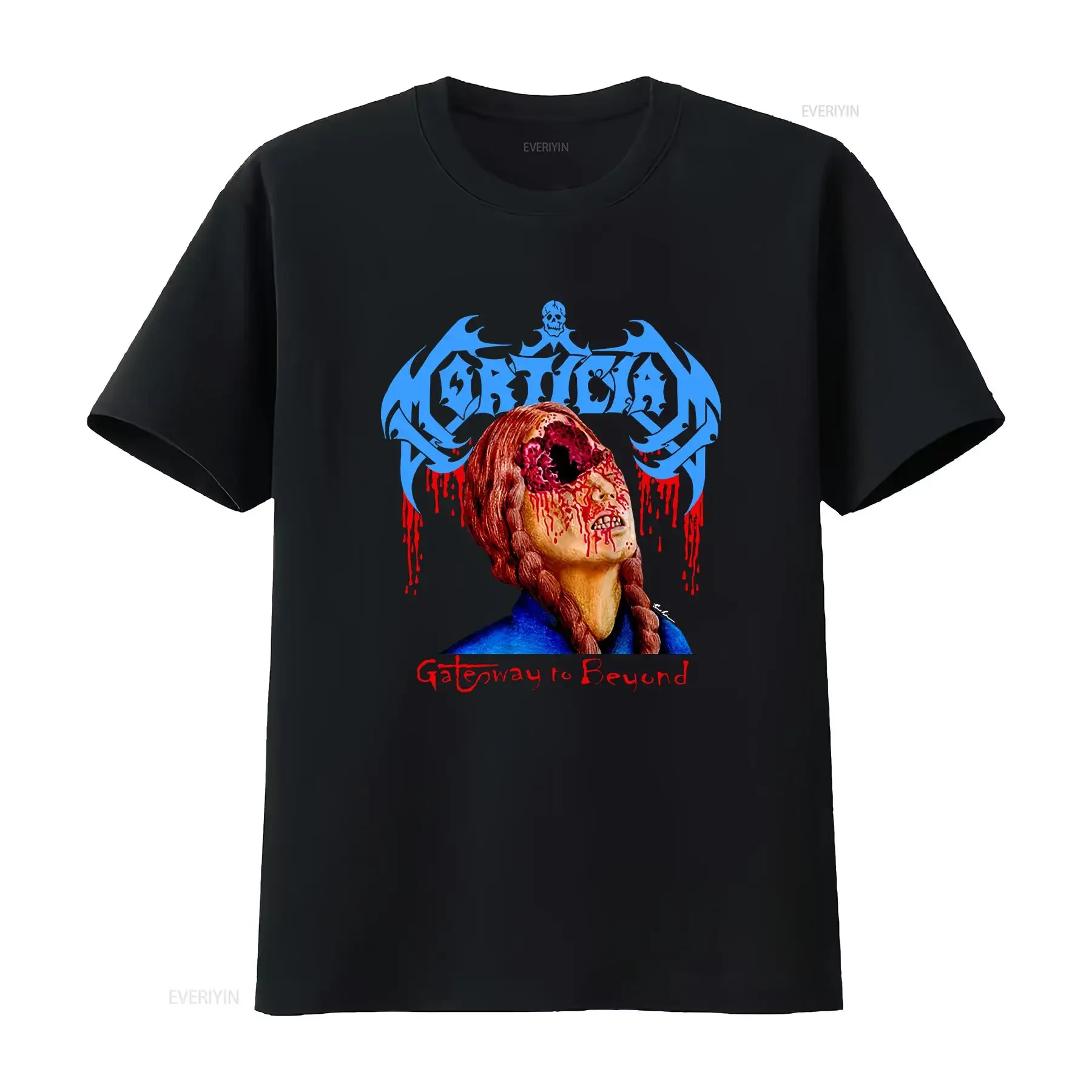 Mortician Gateway to Beyond T Shirt Cotton Full Size S 5XL EA0270 vintage Washed Top For Everyday Wear homme Slightly