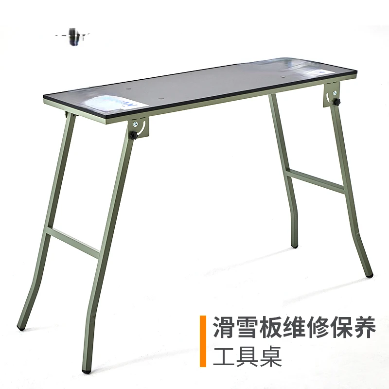 For Snowboard Waxing Workbench Veneer Double Board Maintenance Work Table