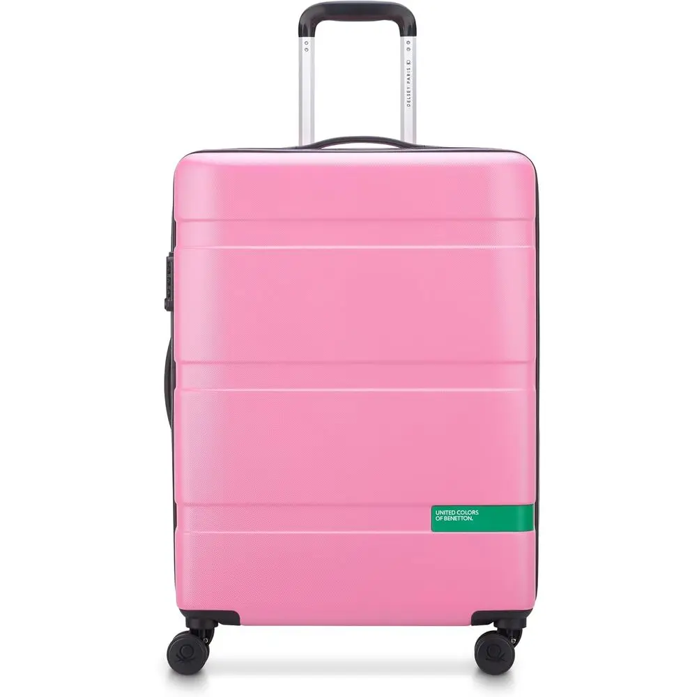 

Medium Pink Checked Spinner Luggage, 23 Inch