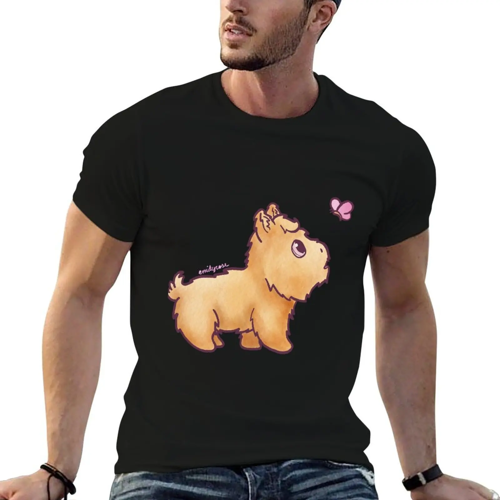 

Sunbear and the Butterfly T-Shirt mens graphic t shirts funny t shirts man T-Shirt