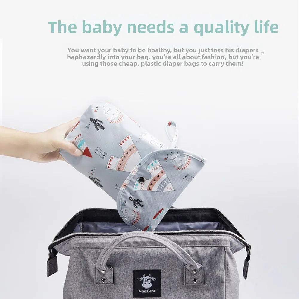 Portable Multi-functional Diaper Bag Waterproof Storage Organizer Diaper Organizer Reusable Nappy Bag Mummy Storage
