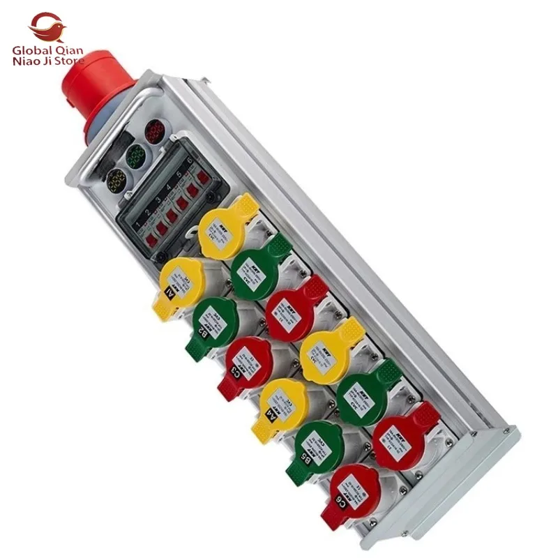 63A Input 12-circuit Portable 12-way Junction Box, Aviation Connector, Lighting & Large Screen Distribution Box