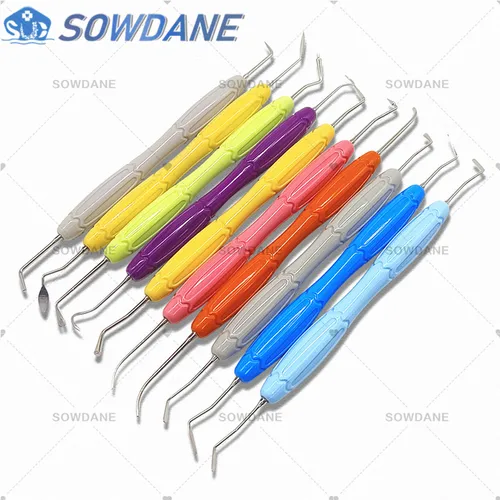 Imagen 2 del producto Espátula de relleno de resina compuesta Dental, juego de restauración estética, juego de relleno de resina, herramienta Dental, espátula de restauración, 1 unidad