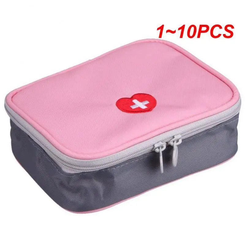 

1~10PCS Mini Outdoor First Aid Kit Bag Travel Portable Package Emergency Kit Bags Storage Bag Small Organizer