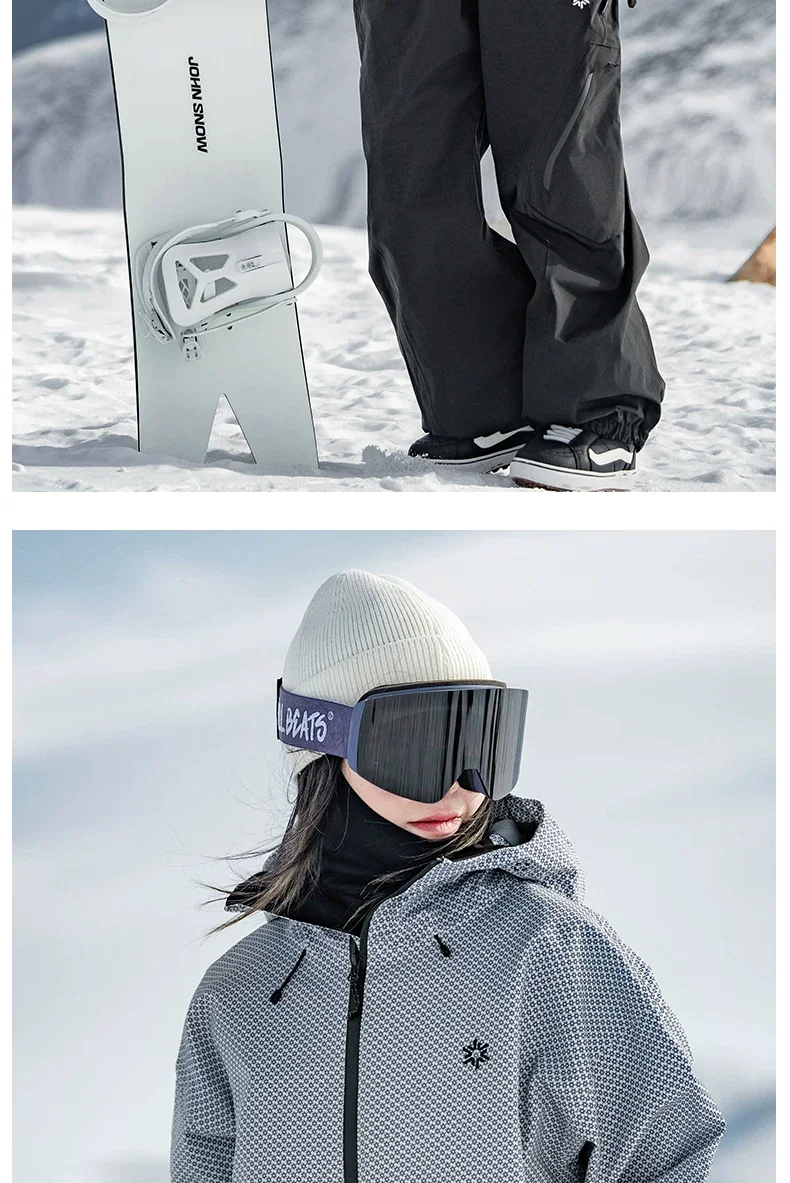 2026 John Snow Skianzug für Damen und Herren, Wasserdicht, Winddicht, Warm, Vollständig Gummiversiegelt, Neuer Ski-Oberteil – Detail 16