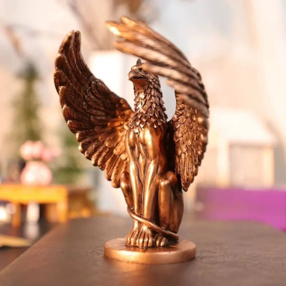 Desktop Accessories Resin Mythological Griffin Figurine Retro Exquisite Griffindo Figure Craft Simulated Animal Model Bookshelf