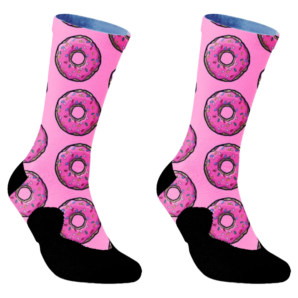 Chaussettes unisexes en coton Street Chips, chaussettes optiques standard, chaussettes fantaisie amusantes, chaussettes de skateboard pour adolescents, chaussettes décontractées pour femmes