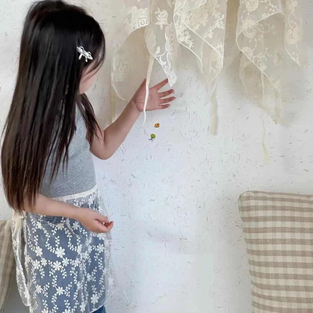 Girls Mesh Half Skirt Fart Curtain Cover Skirt Suitable for All Seasons Children Mesh Layered Mesh Half Skirt