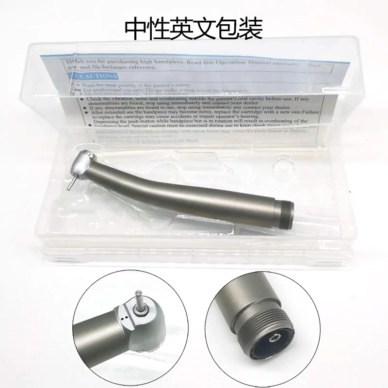 Dental High Speed Handpiece Push Button 2 Hole / 4 Hole Air Turbine Handpiece with Quick Bearing Dental Drill Handpiece