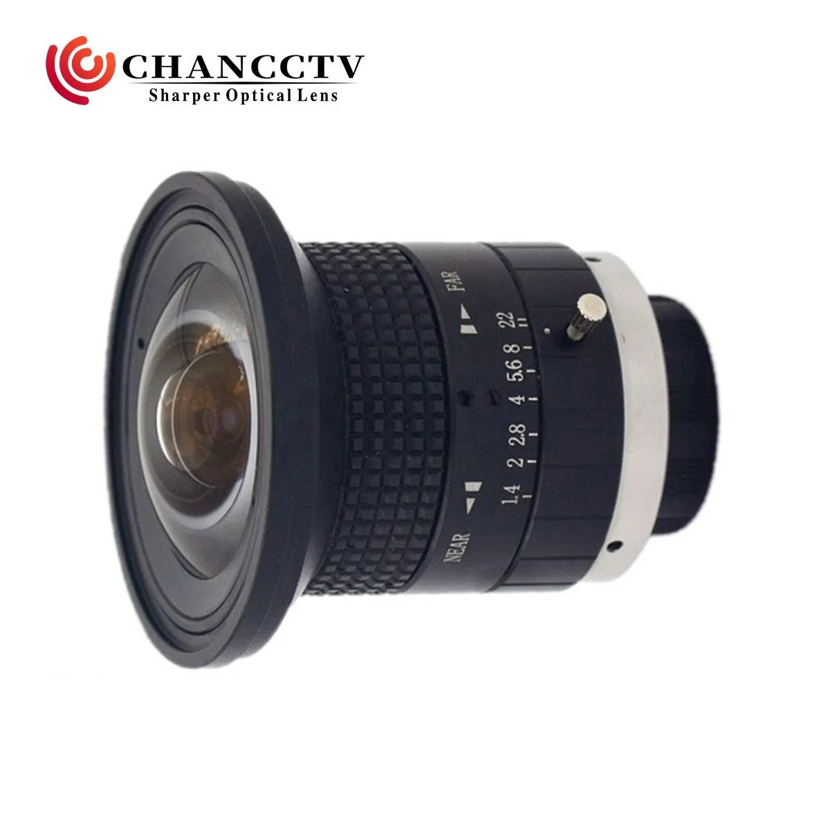 عدسة عين السمكة مقاس 3.5 ملم F1.4 C لمستشعر 2/3 بوصة IMX250 وIMX264