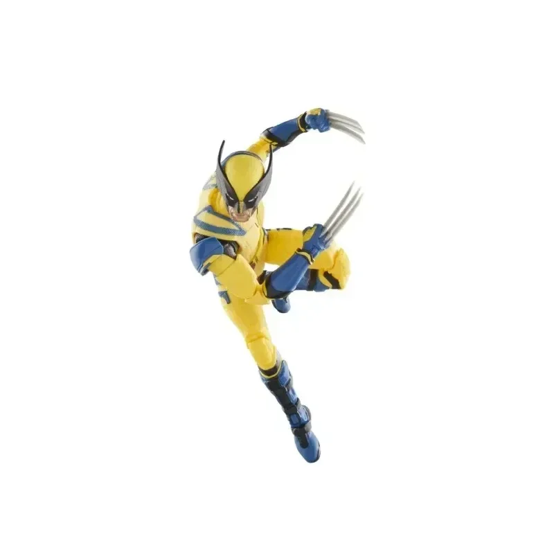 مارفل ليجيندز X-Men ملابس المعركة الصفراء ولفيرين فيلم ديدبول X-Men ولفيرين نموذج دمية عمل الشكل لعبة عيد ميلاد هدية
