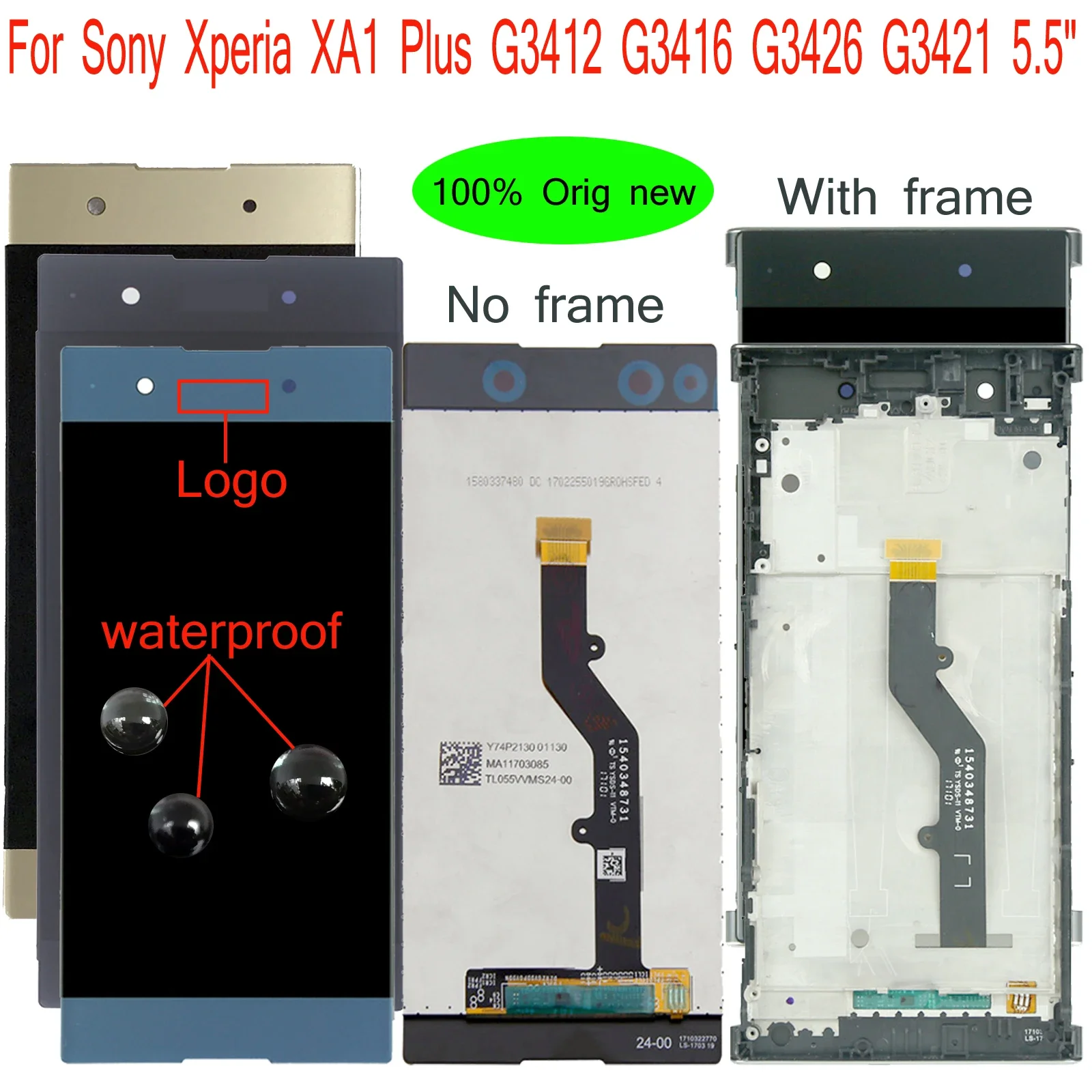 

Shyueda NEW 5.5" For Sony Xperia XA1 Plus G3412 G3416 G3426 G3421 LCD Display Touch Screen