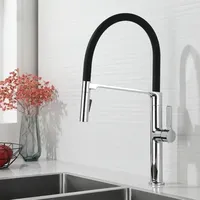 Brass Pull Out Kitchen Faucet 360 Degree Rotatable Multifunctional Stream Sprayer Magnetic Sink Mixer Tap With Hose