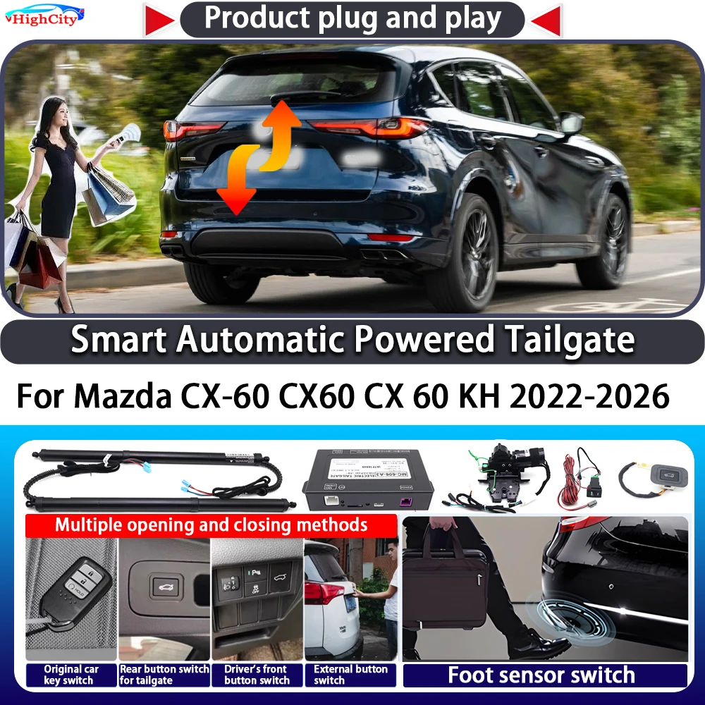 For Mazda CX-60 CX60 CX 60 KH 2022-2026 OEM Smart Automatic Powered Tailgate Key Trunk Lift Close Kit Electric Power Tailgate